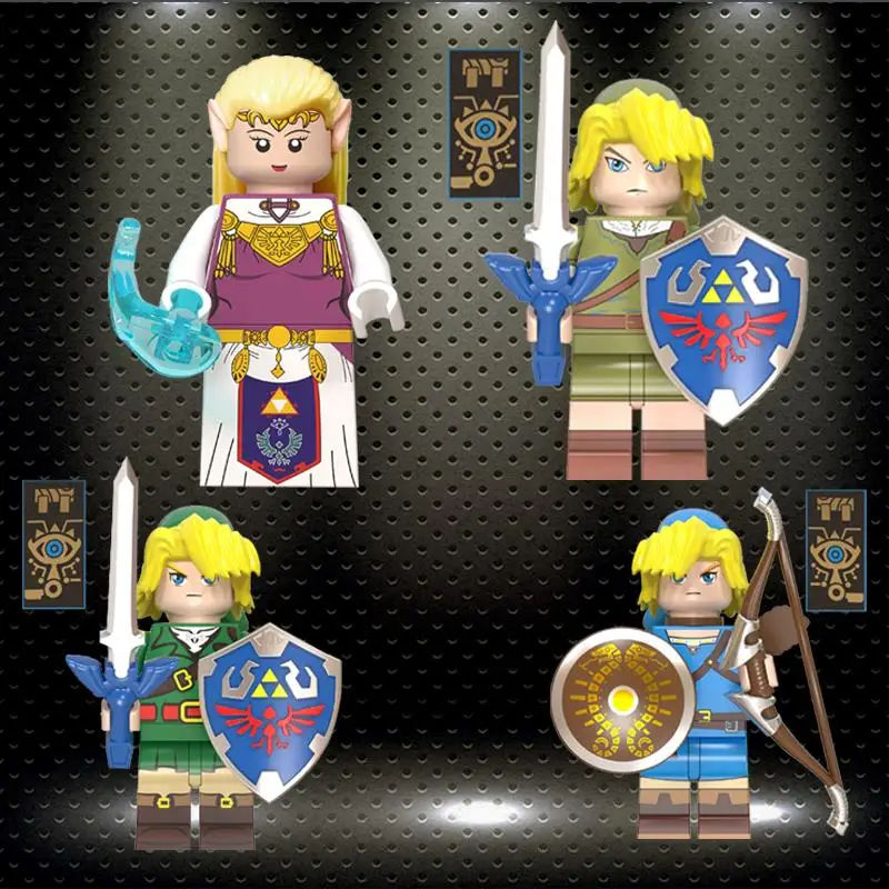 

legoed Zelda Game Princess Zelda Link Building Blocks NinjagoINGLY Dolls action model figures Toys For Children gifts WM6053