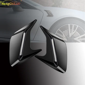 

2PCS PVC Car Fake Shark Gill Stickers Hood Scoop Vent Bonnet Cover For Volvo XC90/ XC40/C30/XC60/V70/S80 S90 S60 V40 V60 V70