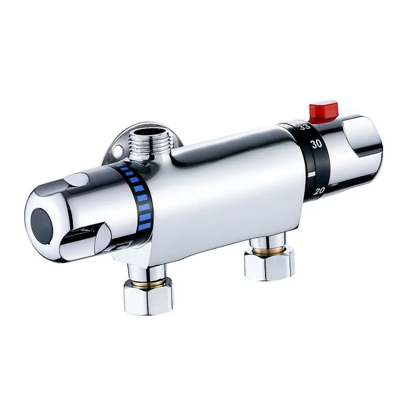 Thermostatic Bath Shower Control Valve Bottom Faucet Wall Mounted Hot And Cold Brass Bathroom Mixer Bathtub Tap shower set bathtub faucet