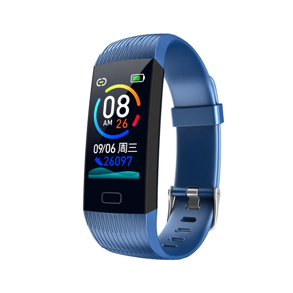 blue Z6 умный Браслет, мульти спортивный смарт-браслет, пульсометр, измеритель артериального давления, напоминание о звонках, IP67, водонепроницаемые часы, фитнес-трекер - Цвет: blue