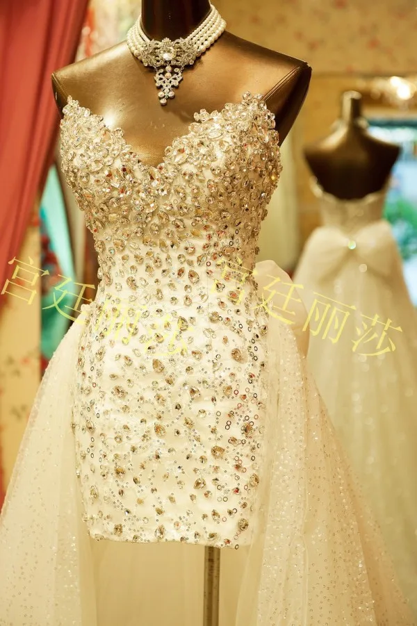 Платье на заказ с милыми кристаллами; vestido de festa Casamento; съемная юбка; вечернее платье на выпускной; коллекция года; платья для матери невесты