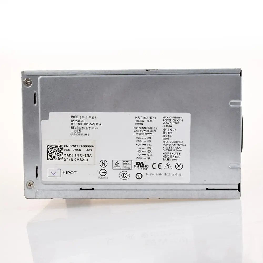 Для DELL T3500 сервера Мощность 525W D525AF-00 H525AF-00 X008G M821J 6W6M1