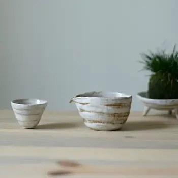 

LUWU japanese ceramic tea pitchers handmade chahai chinese tea accessories 150ml