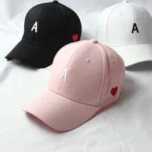 Бейсболка s Женская Солнцезащитная простая вышивка Harajuku пара женщин s Уличная обувь для девочек Студенческая хип-хоп кепка Повседневная Черная шапка