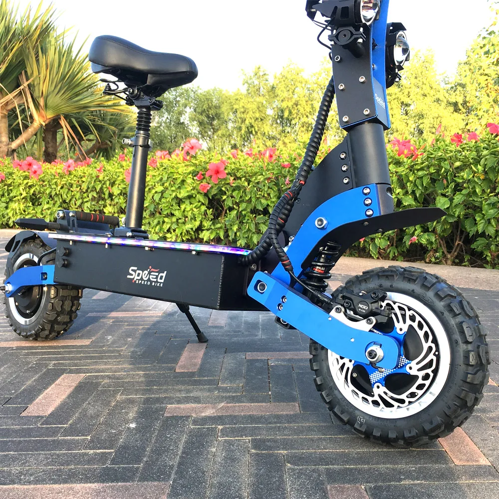 SpeedBike 72V 7000 Вт двойной двигатель электрический скутер с Двойные двигатели привод