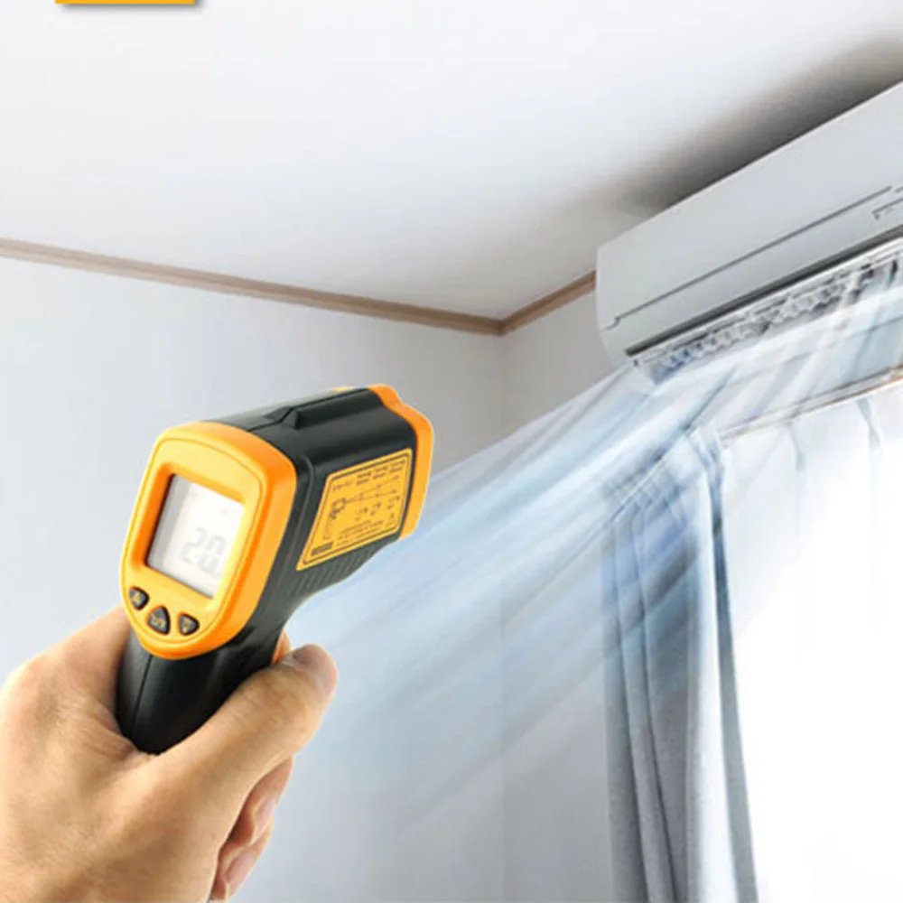 Digital Non-Contact Laser LCD Display IR Infrared Surface Temperature Thermometer Pyrometer Imager