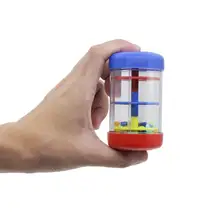 Игрушечный музыкальный инструмент, пластиковые радужные песочные часы, пластиковые дождевые звуковые трубки, детские игрушки, четырехсекционные детские развивающие игрушки