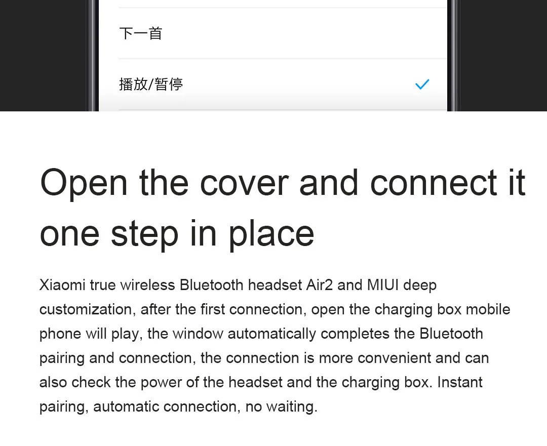 Xiaomi Mijia истинная Беспроводная bluetooth-гарнитура Air2 двойной микрофон шумоподавление полу-в-ухо LHDC HD качество звука