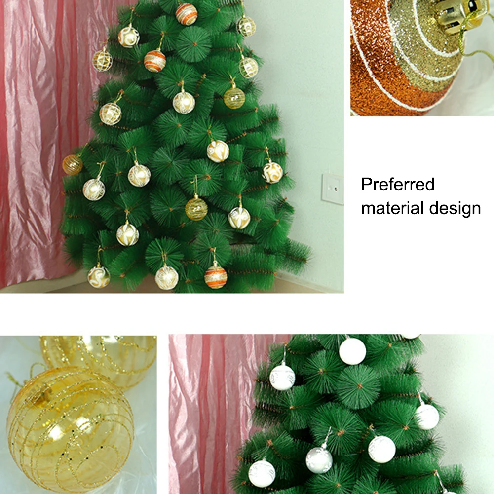 24pcs/set 6cm Christmas Tree Ball Pendant Baubles DIY Xmas Party Wedding Hanging Ornaments Decorations
