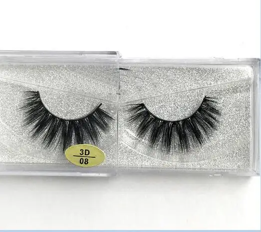 3D false eyelashes three-dimensional chemical fiber eyelashes black stems natural long and realistic eyelashes