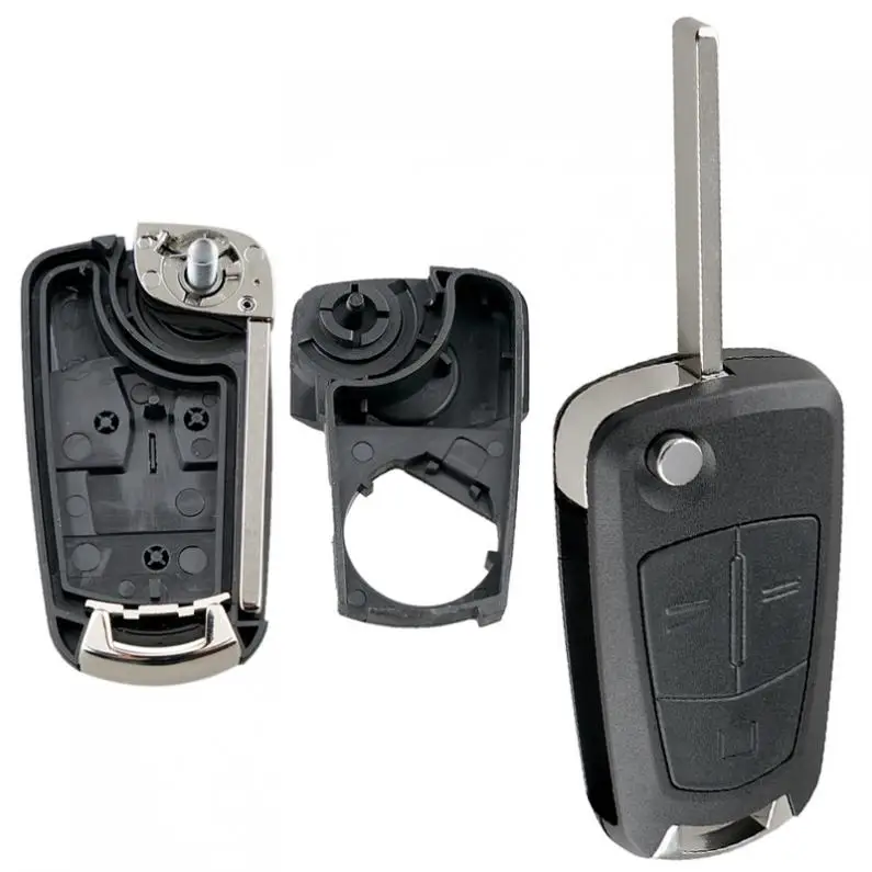 3 кнопки раскладной дистанционный чехол для автомобильного ключа Fob Vauxhall / Corsa Opel