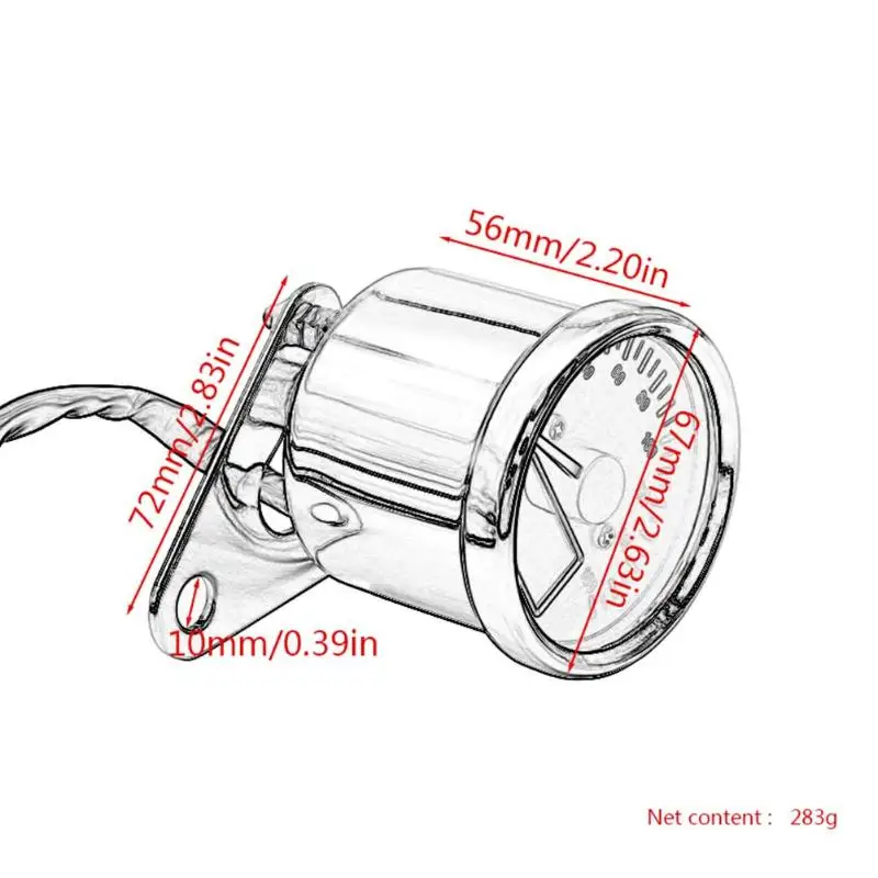 12V мотоцикл цифровой спидометр одометр спидометр с нейтральным Шестерни Дальний свет индикатора оснастить самотестирование Функция масло Дисплей
