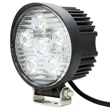 LED Work Light Bars 60W Round LED Floodlight Lamp for Boat Tractor Off Road