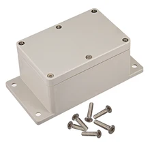 Uxcell 1 шт. электронный ABS пластик DIY Распределительная Коробка Футляр для проекта серый белый 150x100x50 мм 155x120x41 мм 200x155x65 мм
