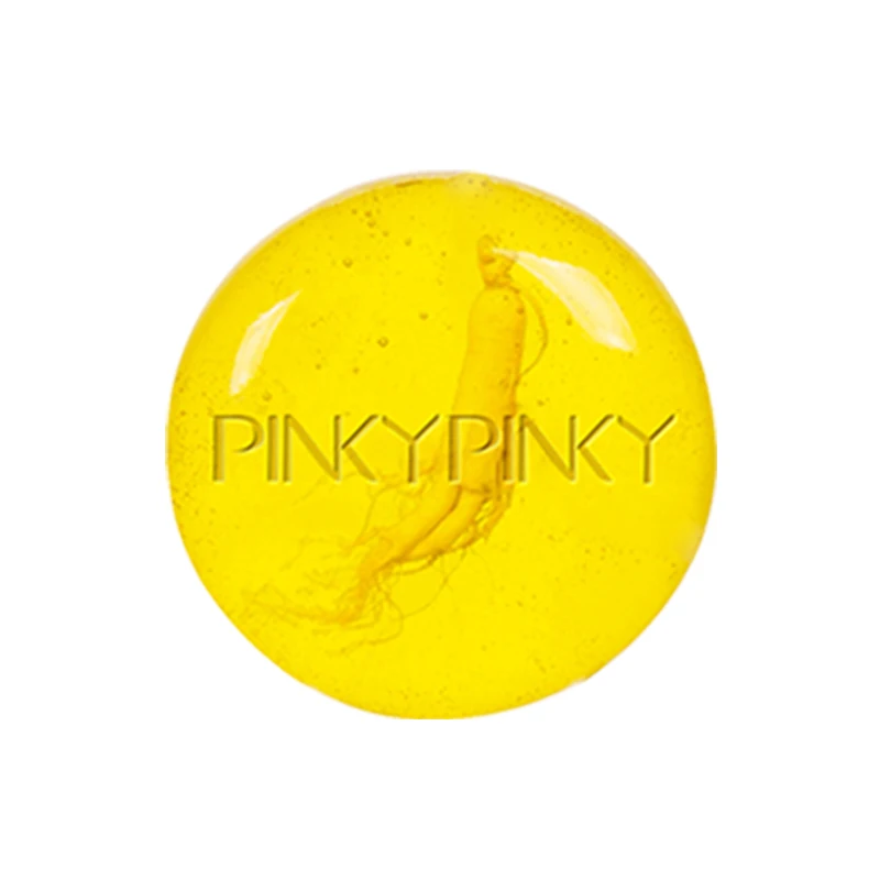 PinkyPinky Anti-mite handmade soap cleansing face deep cleaning sea salt essential oil ginseng soap foaming net