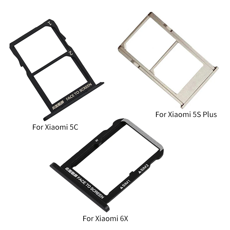 

For Xiaomi MI 5C 5S Plus 6X SIM Card Tray Replacement Parts SIM Card Slot Holder