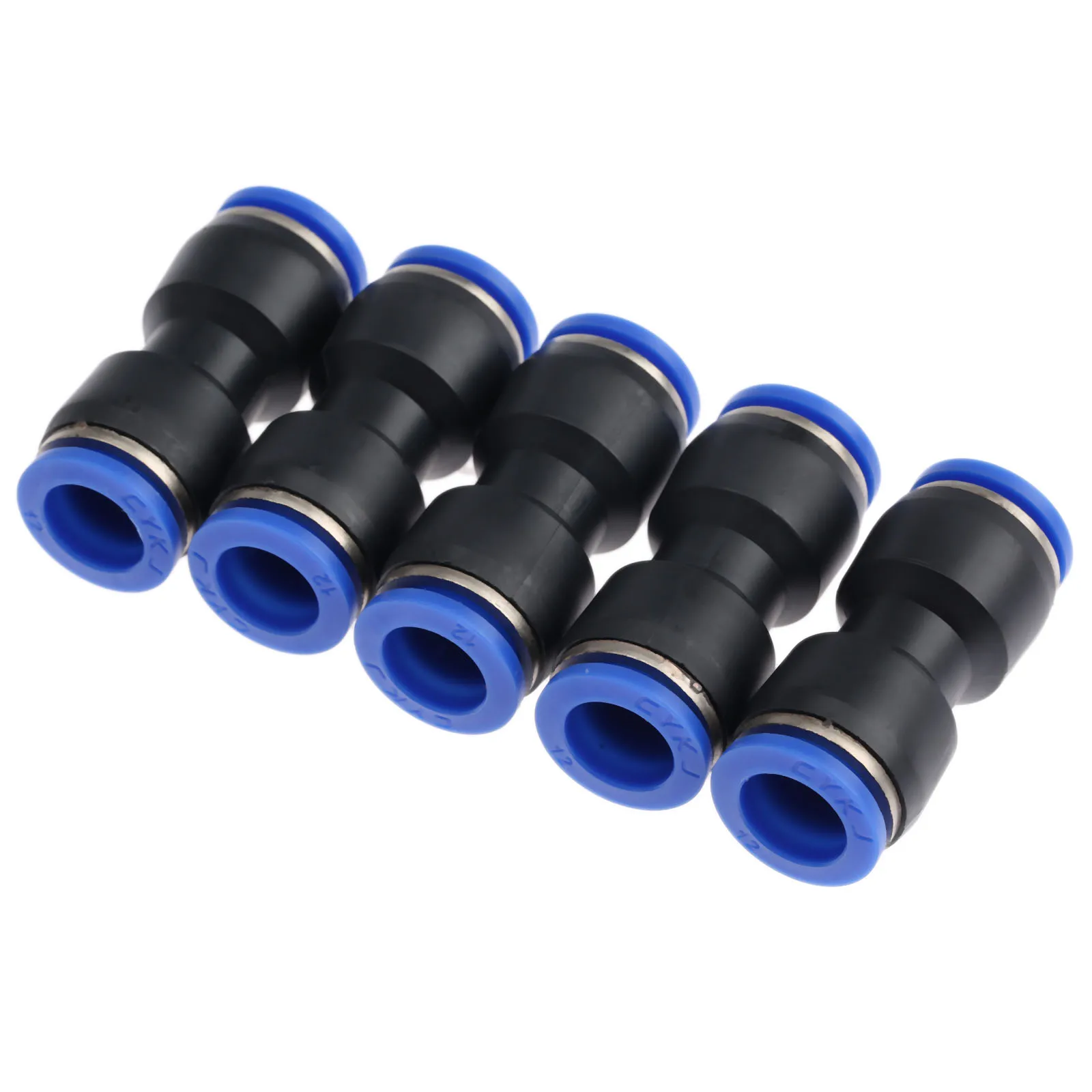 1pc/5pcs 4mm-16mm Pneumatic Straight Union Connectors Push In Air Fitting 