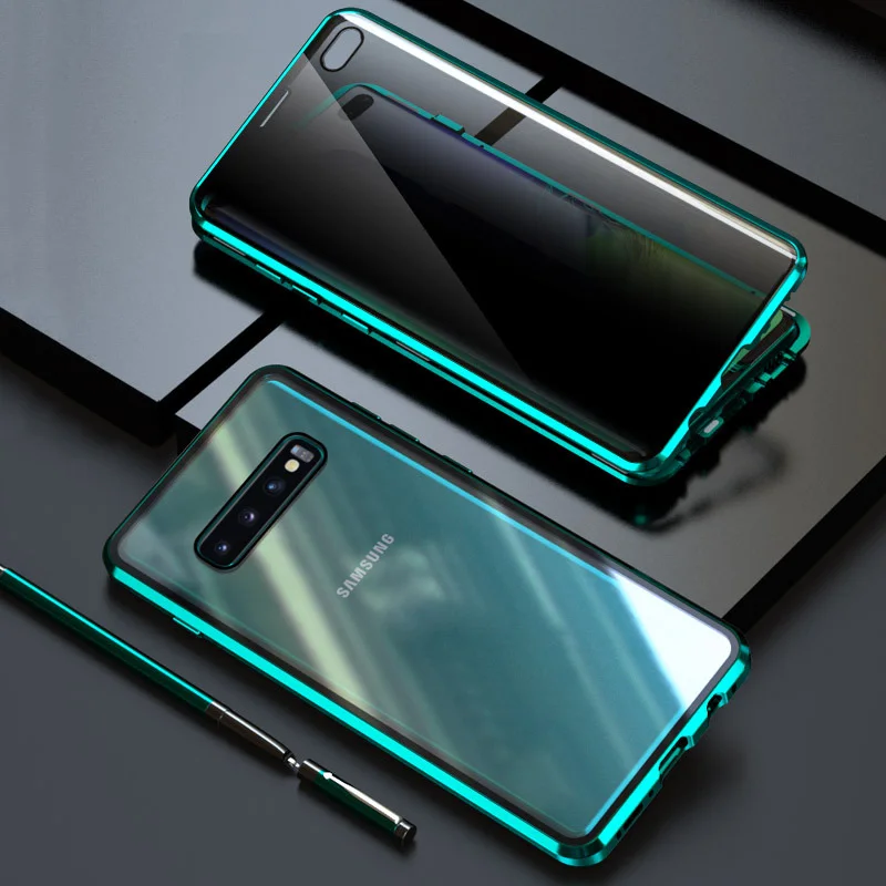 JONSNOW Magnetic Privacy Glass Case for Samsung S20 Ultra S10e S9 S8+ Note 9 Note 10 Pro A50 A71 Cases Protective Magnet Cover JONSNOW Magnetic Privacy Glass Case for Samsung S20 Ultra S10e S9 S8+ Note 9 Note 10 Pro A50 A71 Cases Protective Magnet Cover
