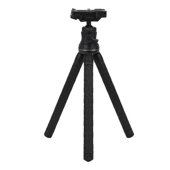 

New 7 Sections Stretchable Desktop Tripod with Ball Head Multi-functional Mobile Phone Clip for Mirrorless Camera Tripod