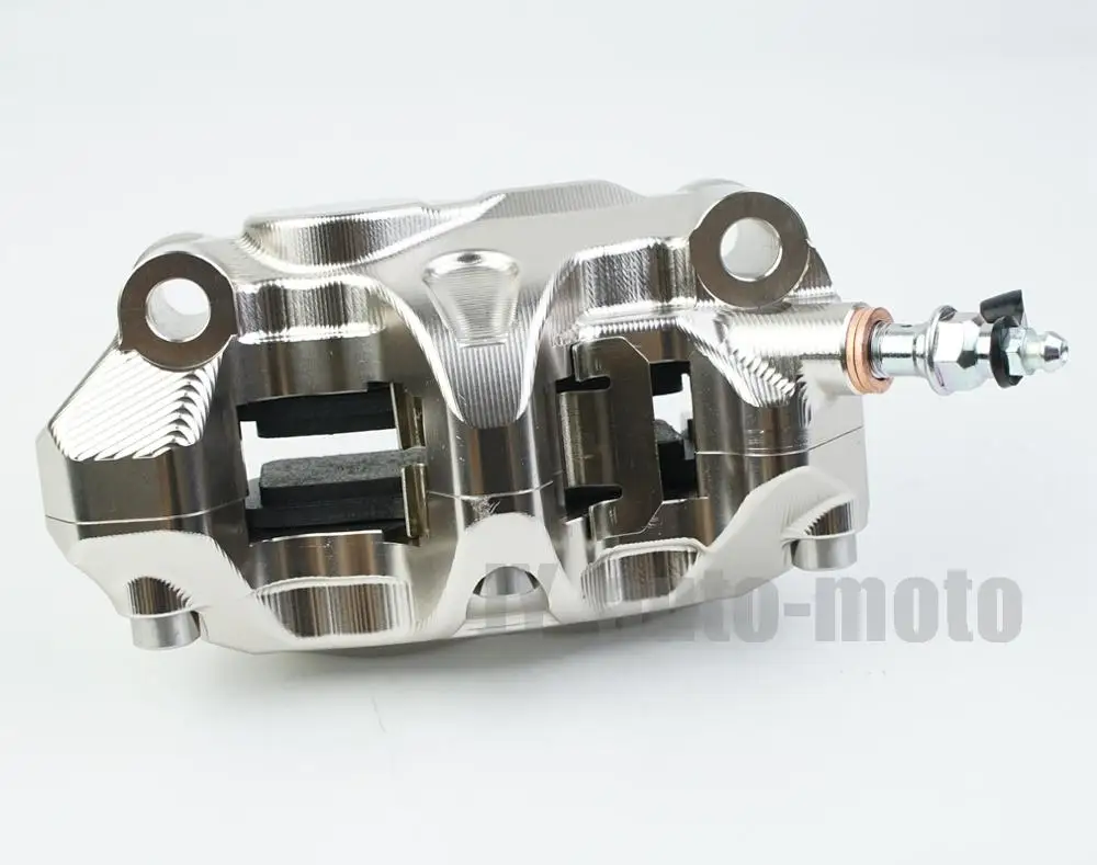 100mm Mounting Radial Brake Caliper Moto Disc Brake Front Rear Wheel 4 Piston Universal CNC Pitbike Street Bike for Grom Nanjia