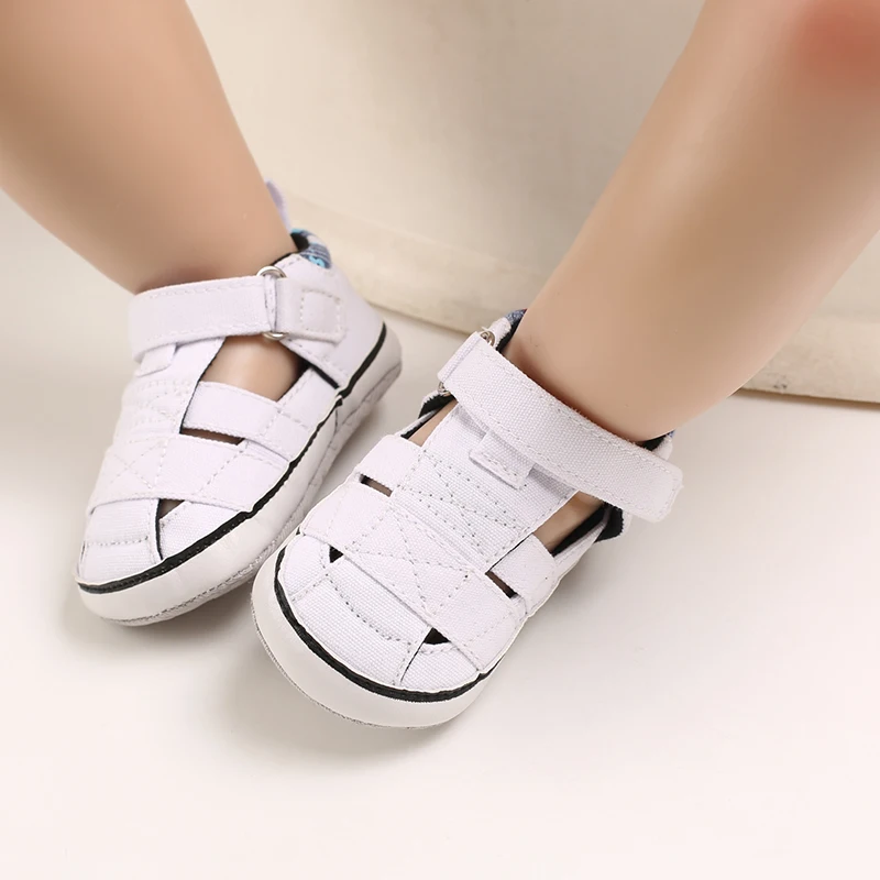 Newborn Toddler Shoes Baby Soft Soled Sandals Lace Soft Soled Shoes Beach Shoes  Slippers Non Slip Sandals 0-18M First Walkers
