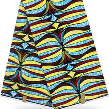 Африканская вощеная ткань принтом Анкара ткань африканская ткань высокого качества 12 ярдов хлопок ткань для платья африканская настоящая восковая HH-Y19