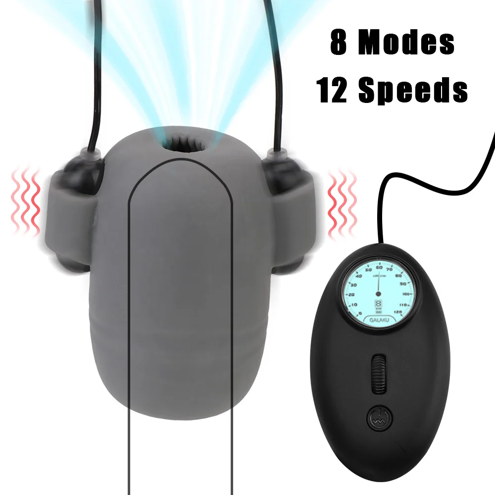 Masturbator Cup Male 8 Modes 12 Speeds Glans Trainer Massage Sleeve Vibrators Delay Ejaculation Sex Toy F_voghion.com