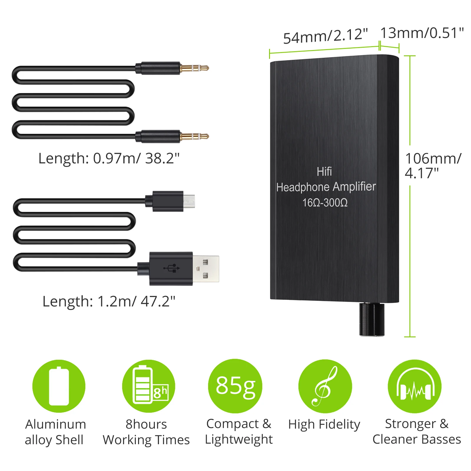 Neoteck Портативный hifi усилитель для наушников 16-300Ohm усилитель для наушников двухступенчатый Переключатель усиления улучшает усилитель сигнала