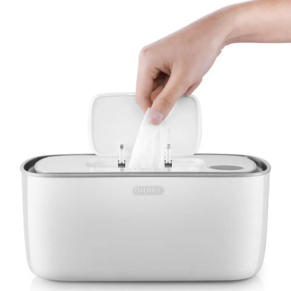 Caixa de Papel Bebê Toalhetes Aquecedor Elétrico Molhado Tecido Dispensador Guardanapo Aquecimento Armazenamento Termostato Controle Temperatura 14 Online shopping
