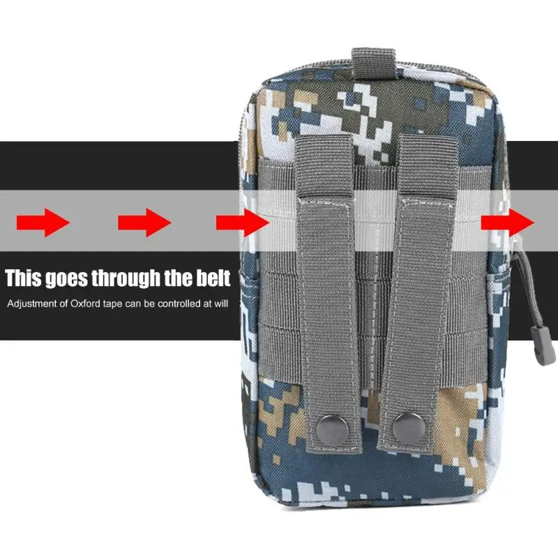 600D Многофункциональный водонепроницаемый Molle Сумка поясная сумка для хранения телефона для мужчин Спорт на открытом воздухе Кемпинг Туризм дорожные сумки