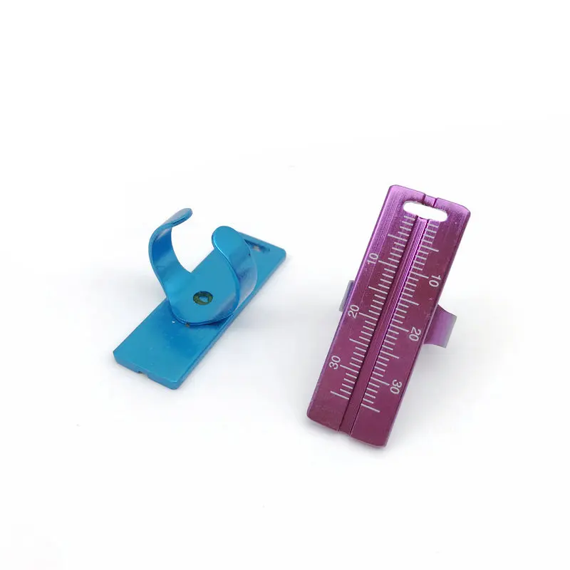 5 шт. стоматологические инструменты Endo Алюминиевая линейка на палец шкала измерения 5 цветов
