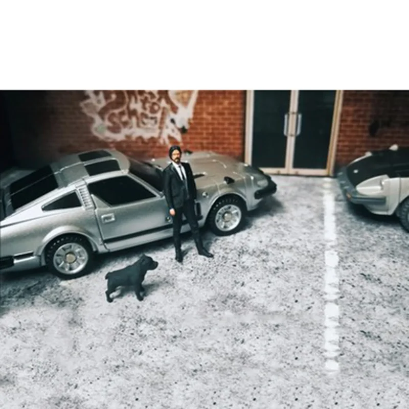 1/64 серия killer Nanoer Pitbull кукла автомобиль сцена Набор американский питбультерьер персонаж Кукла Смола фильм автомобиль игрушки модель