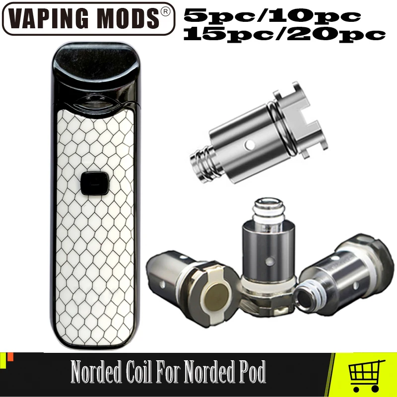 

Norded Replacement Coil Norded KitMesh 0.6ohm Mesh MTL 0.8ohm Regular 1.4ohm Ceramic 1.4ohm Coil Coil For Norded Pod Vape Coils