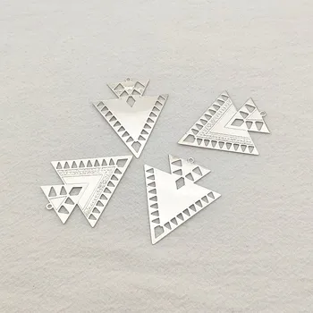 

New arrival! Silver color 45x38mm 50pcs Copper irregular-shape Charm for earrings,Earring parts,jewelry findings!