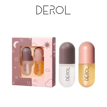 

2 pcs Ginger Mint Plump Lip Gloss Sexy Big Large Lip Makeup Moisturizing Lip Tint Set Lip Enrichment Shimmer Clear Lipgloss Lot