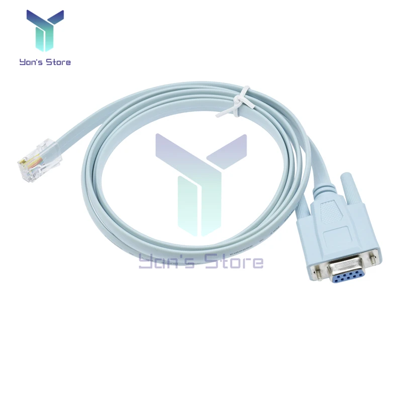Сетевой адаптер с гнездовым разъемом 1 5 м для консоли Cisco RJ45 в Rs232 DB9 COM