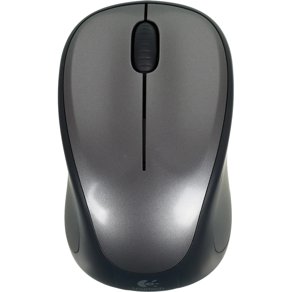 Мышь Logitech M235 серый/черный оптическая(1000dpi) беспроводная USB1.1 для ноутбука(2but