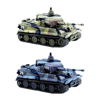 

1:72 Mini Tiger Battle RC Tank Remote Radio Control Panzer Armored Vehicle Children Electronic Toys for Boys Kids Christmas Gift