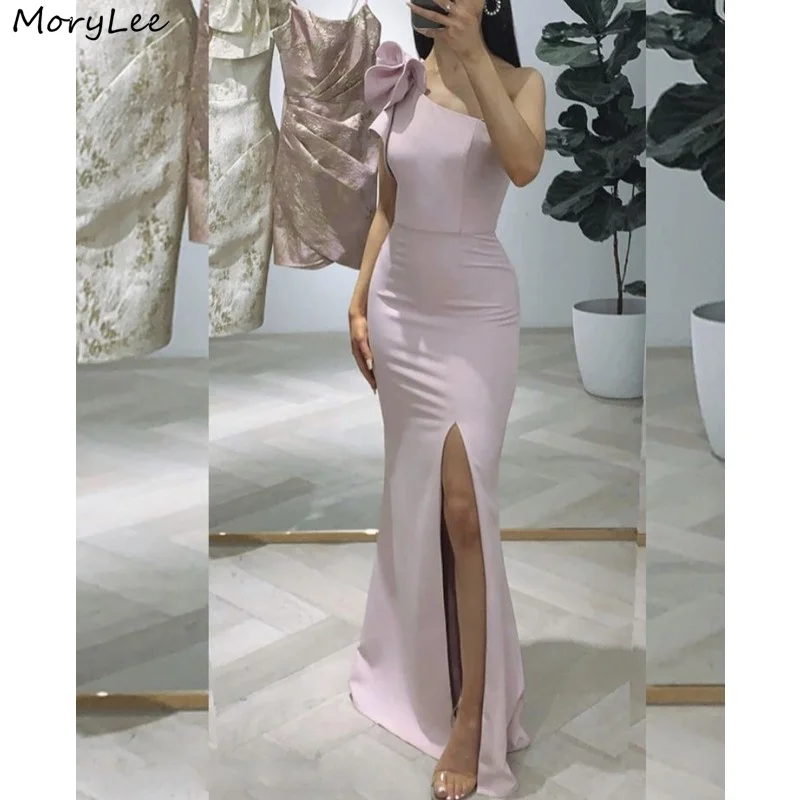 

Cute Bridesmaid Dresses One Shoulder Mermaid Bridesmaid Dresses Zipper Back Floor Length Wedding Party Bridesmaid Gowns
