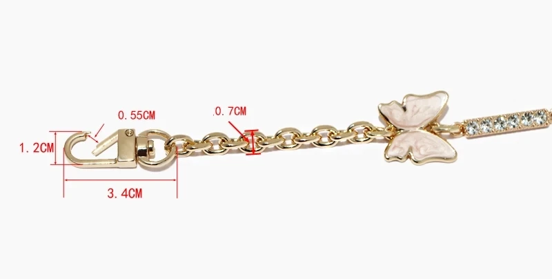 Butterfly Shape Bag Chain Strap Extender Hanging Replacement Chain For  Purse Clutch Handbag Bag Extension Chain Bag Accessories - AliExpress