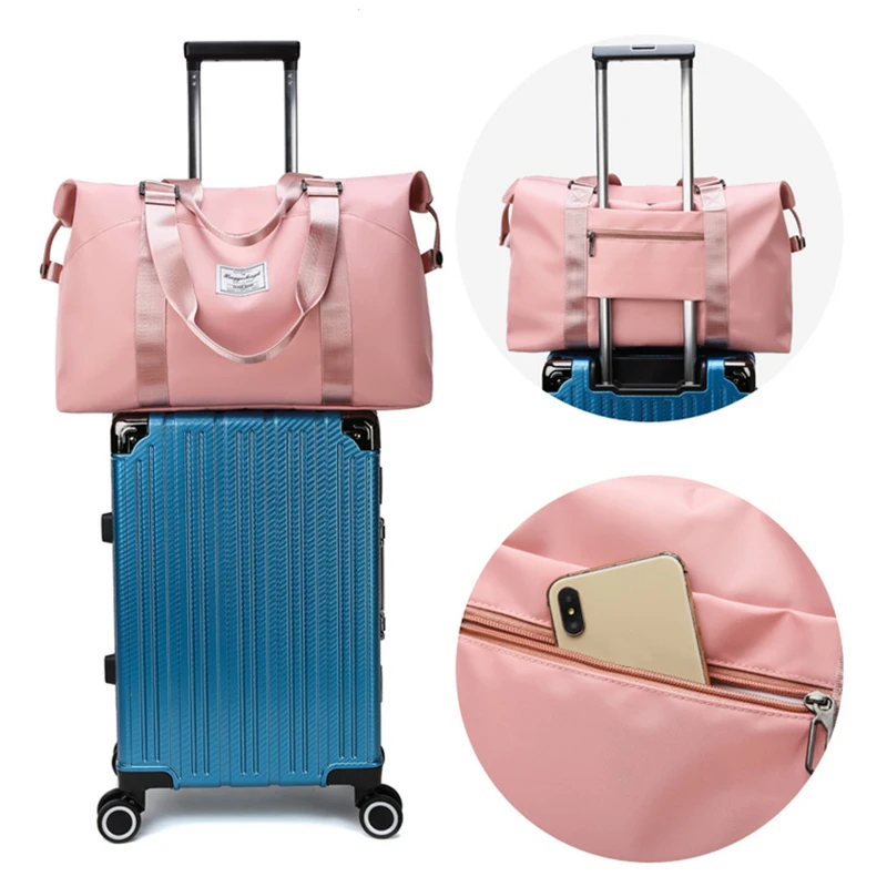 Sport Bag Nylon Yoga Gym Bag Women Men Storage Training Dry Wet Separated Waterproof Outdoor Fitness Travel Handbag