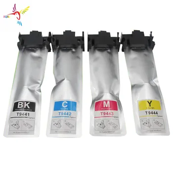 

4 Color T9441-T9444 Ink Bag Compatible For EPSON WorkForce Pro WF-C5290 C5790 C5210 C5710 Printer fulled with Pigment Ink