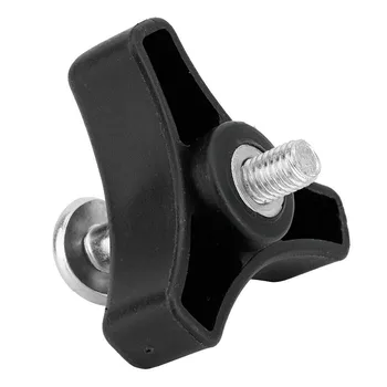 

2x Triple-Cornered Plastic Handle Knob Metal Screw Bolt For Lawn Mower Machine