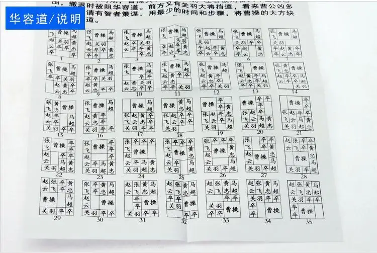 Деревянные строительные блоки Huarong горячая штамповка три царства игра детская развивающая игрушка с номерами Huarong дерево
