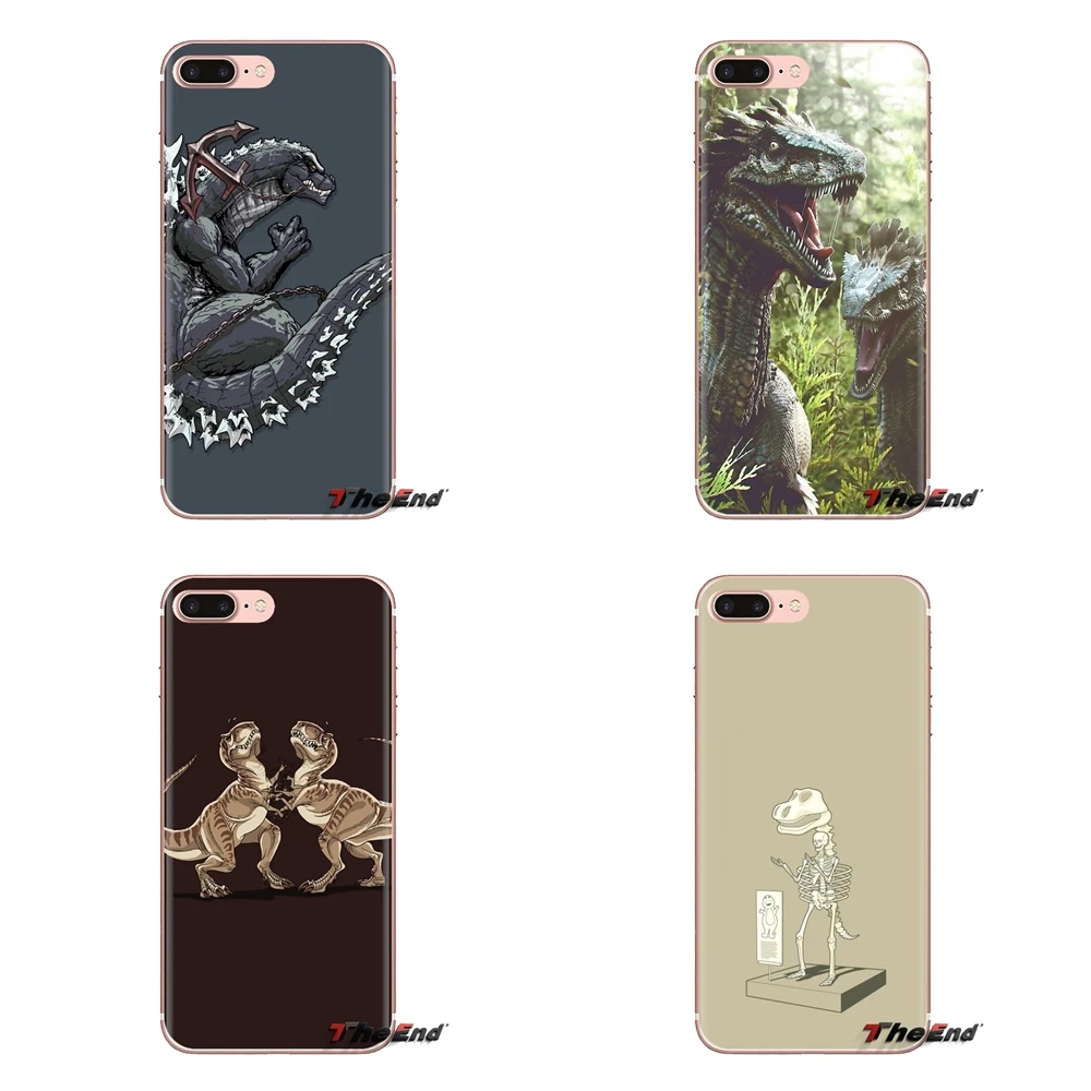For Sony Xperia Z Z1 Z2 Z3 Z5 compact M2 M4 M5 E3 T3 XA Aqua LG G4 G5 G3 G2 Mini Vector Dinosaur Transparent Soft Cases Covers |