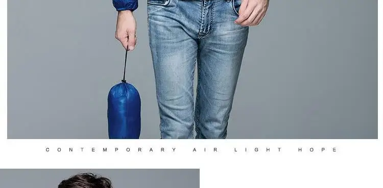 OLOEY New Fashion Ultra Light Jacket Men Spring Autumn Hooded Waterproof Jackets Male Casual Winter Warm Coat