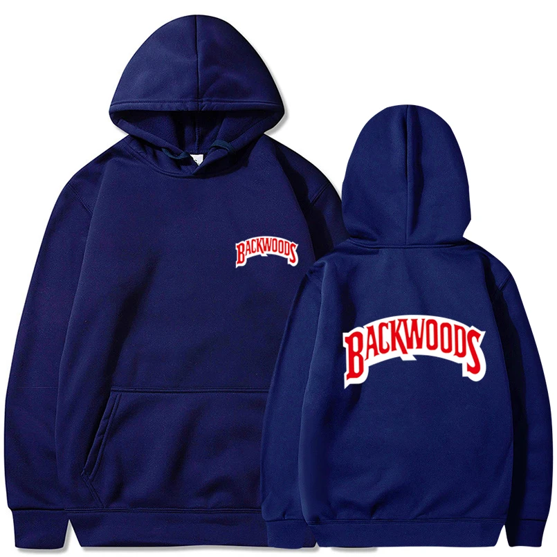 The screw thread cuff Hoodies Streetwear Backwoods Hoodie Sweatshirt Men Fashion autumn winter Hip Hop hoodie pullover