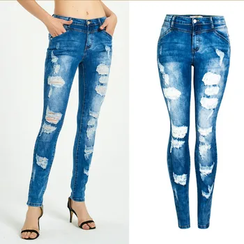 

Women clothing high waist jeans Hole boyfriend jeans for women Cotton Casual sexy skinny jeans woman 2020 spring Pencil Pants