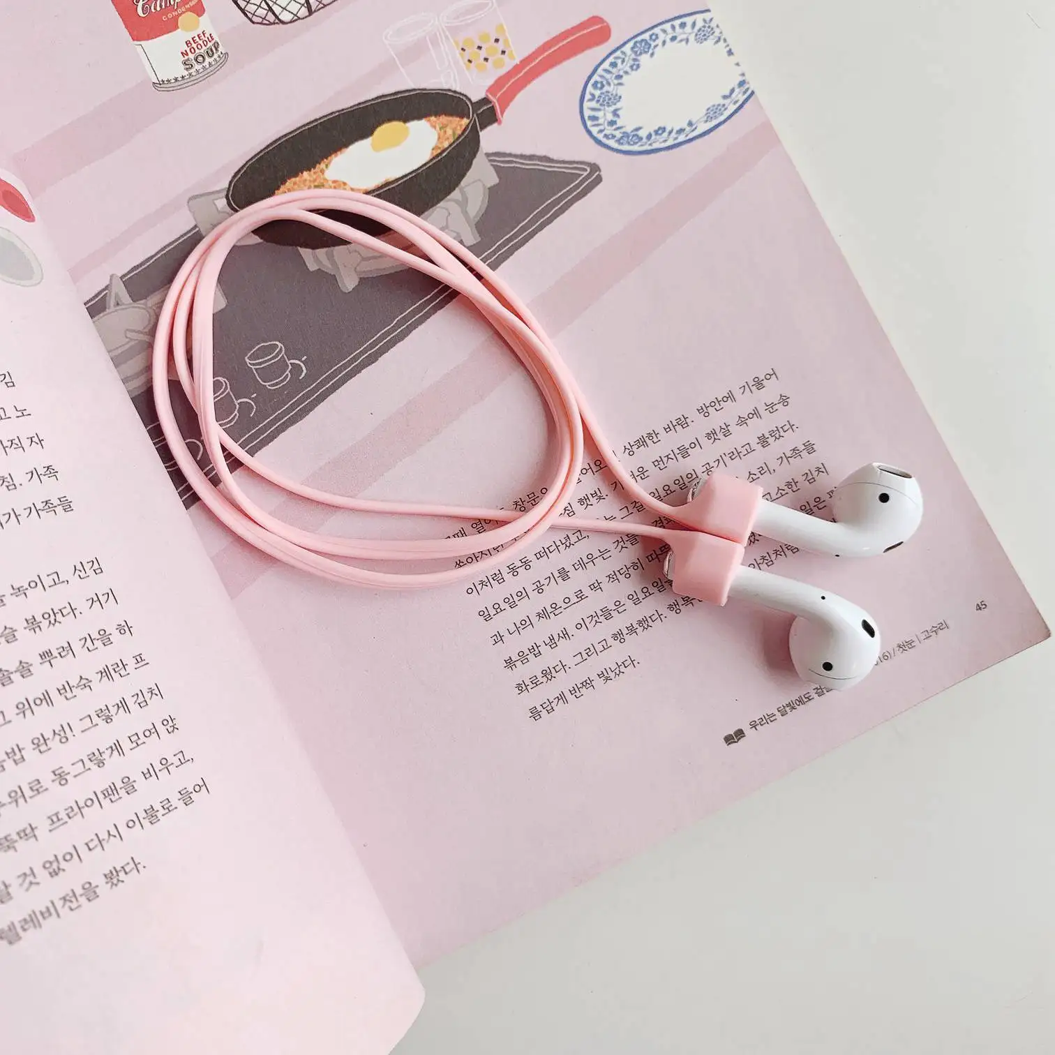 Для беспроводных наушников airpods силиконовый ремешок против потери для airpods i12 i9s tws i7 i10 i11 i30 Магнитный чехол с защитой от потери - Цвет: U