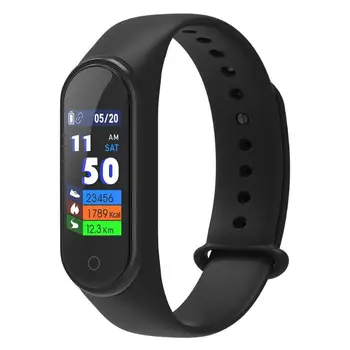 

M4 Smart Wristband Sport Fitness Tracker Band Heart Rate Monitor Bracelet Calories Waterproof IP67 Smart Band Fashion Watch